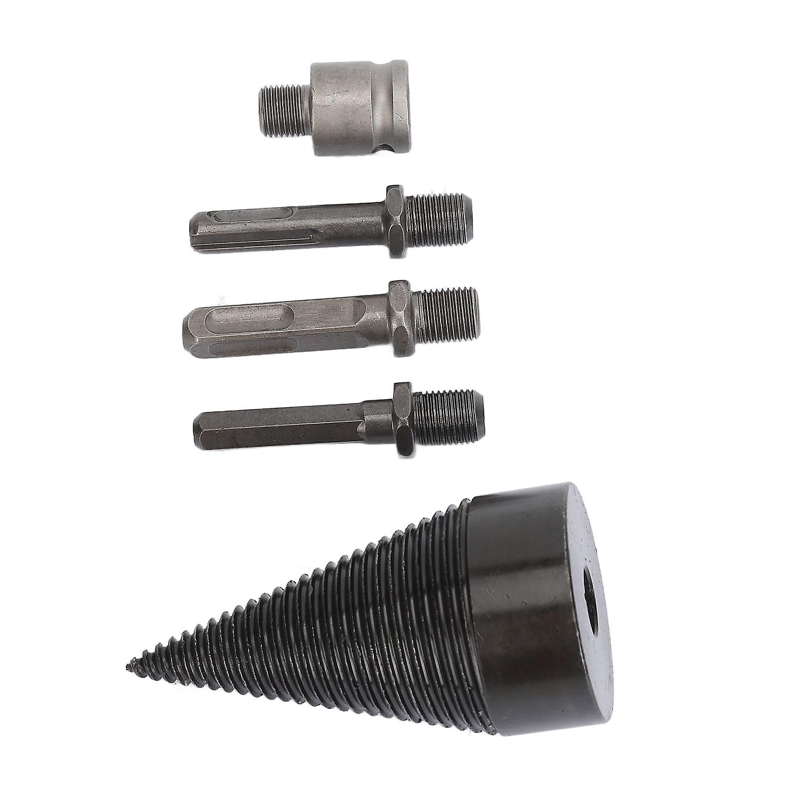 5Pcs 50mm Steel Firewood Log Splitter Drill Bits Removable