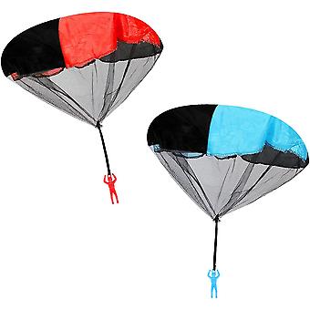 2 Pack Parachute Toy Soldiers - Hand Throwing Army Men for Outdoor Fun - Kids' Paratrooper Flying Toys