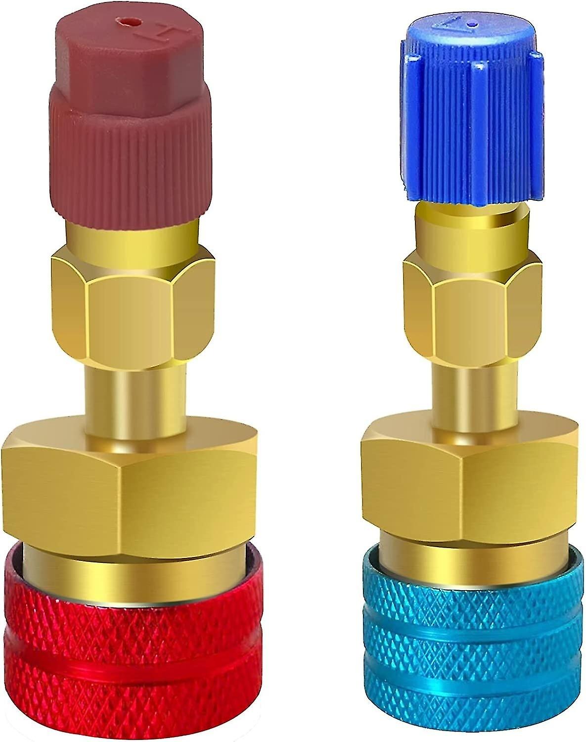 High and low side quick coupler, quick coupler to quick adjustable adapter connector conversion kit 