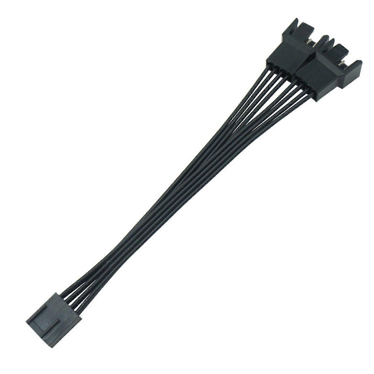 13.5cm PWM Fan Splitter Cable Professional Tinned Copper Wide Compatibility 1 to 2 4 Pin PWM Fan Ext