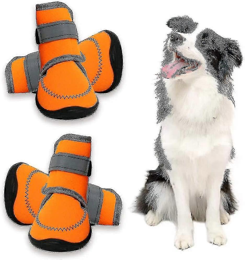 Dog Shoes Paw Protect Running Shoes For Large Dog With Adjustable Reflective