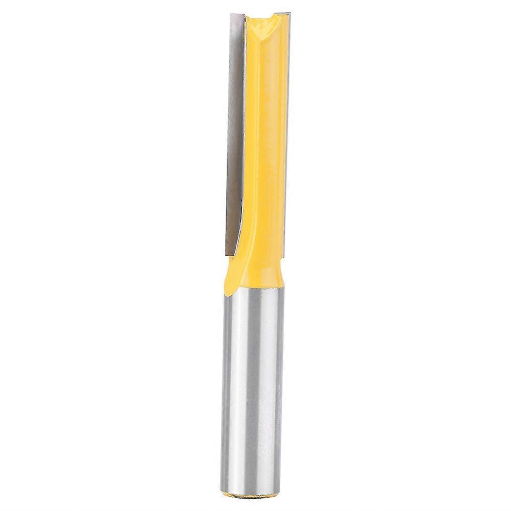 1pc Yellow Woodworking Slot Cutter Router Bit Cutting Edge 2''l X 1/2"dia X 1/2'' Shank
