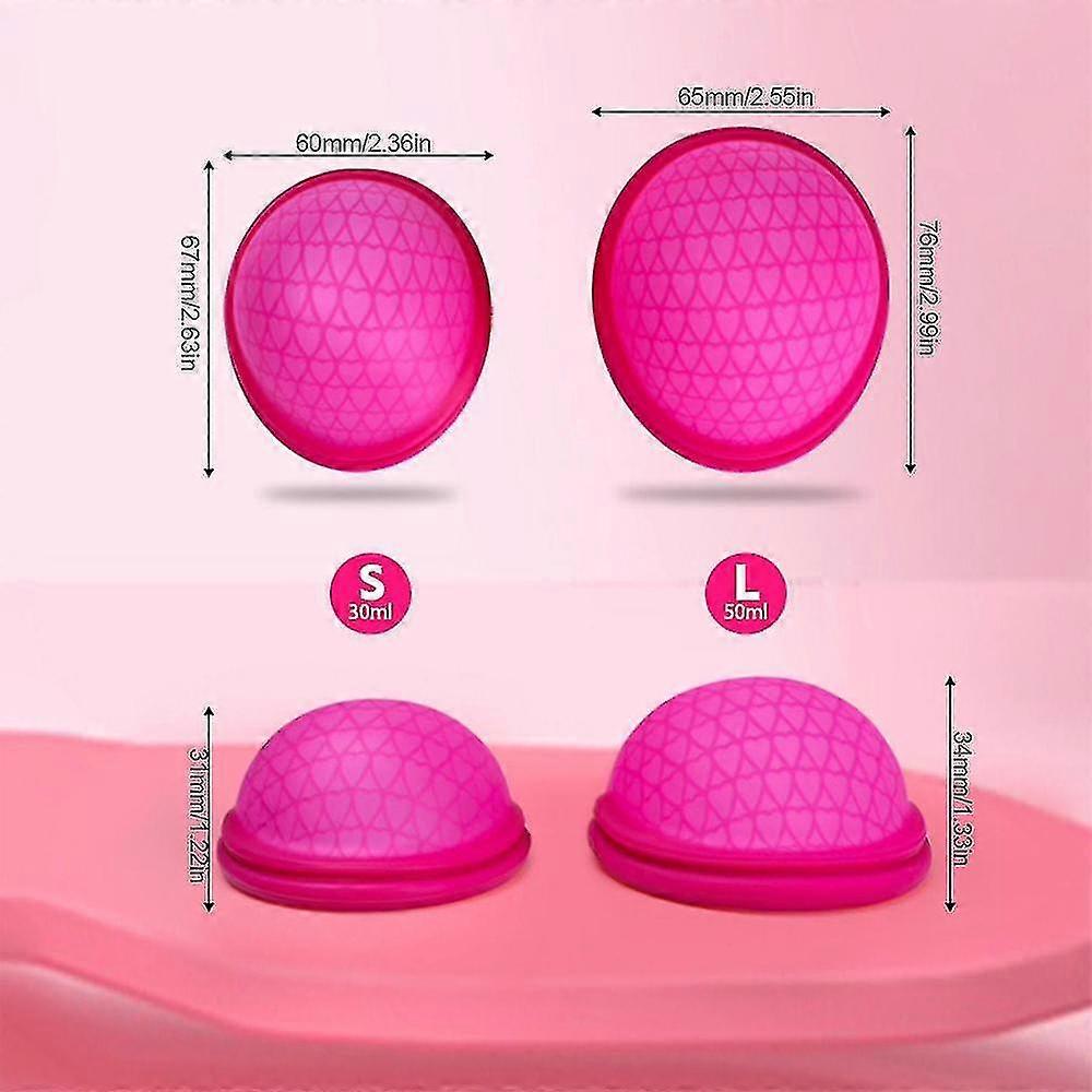 Feminine Set Of 2 Menstrual Cup-ecoblossom Reusable Menstrual Dis - Soft Period Disc