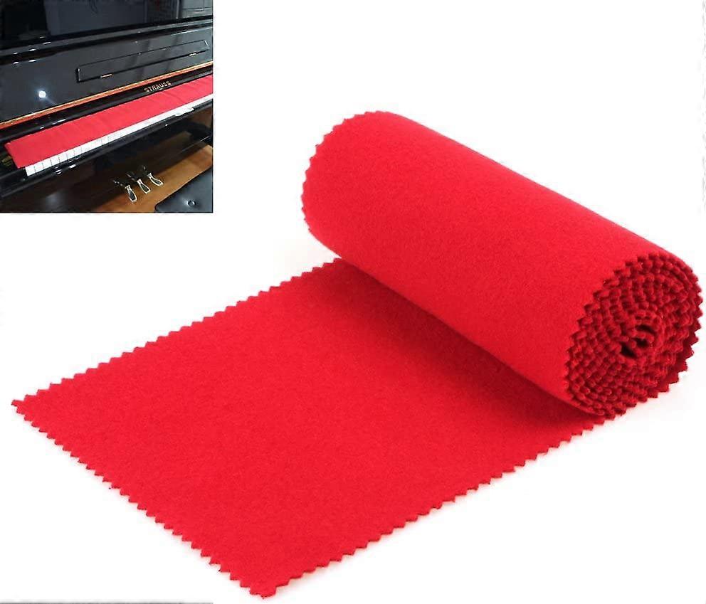 88 Key Piano Keyboard Soft Dust Cover for Electronic Keyboard Digital Piano Red