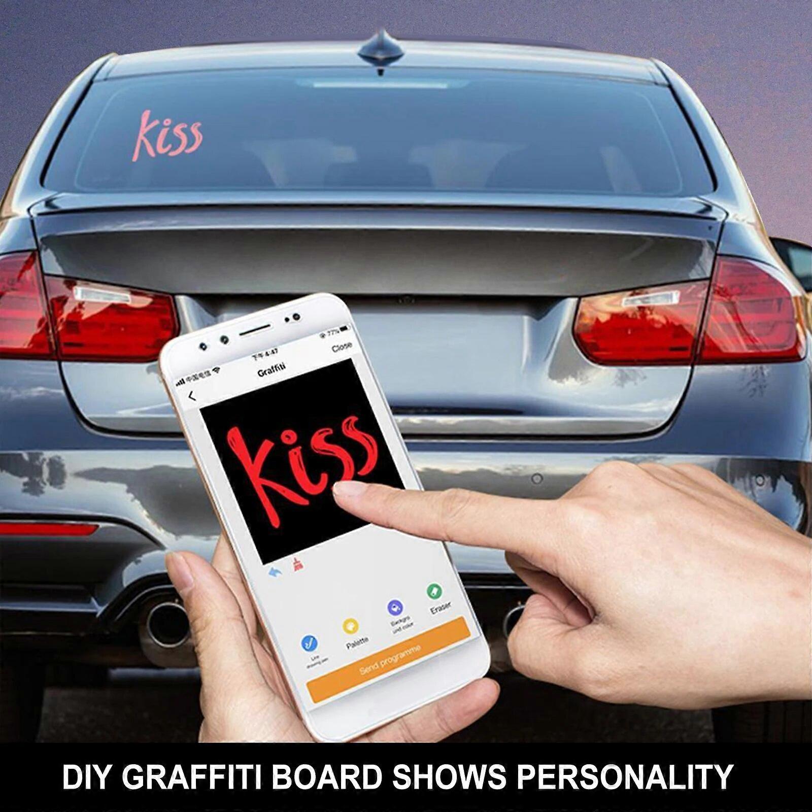 Smart Car LED Display Auto Interaktiver Bildschirm APP Handy-Steuerung Programmierbare Vollfarb-Werbe-LED-Schilder FN9U5491