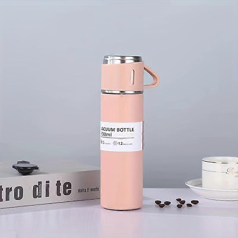 500ml / 17oz Κύπελλο μόνωσης από ανοξείδωτο ατσάλι - Premium διπλό τοίχωμα, στεγανό, 2 επιλογές καπακιού - ιδανικό για εξωτερικούς χώρους, εργασία, αυτοκίνητο και ταξίδια