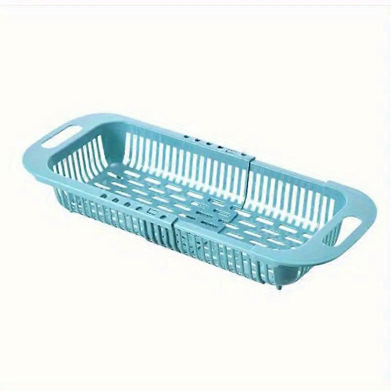 Expandable Kitchen Sink Strainer Basket - Adjustable Plastic Colander For Fruits & Vegetables, Easy Storage Design