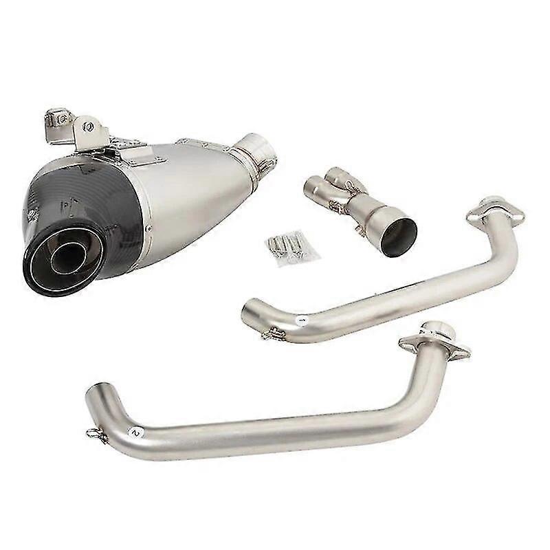 unique pipeVolle Systeme Fr Yamaha MT-07 FZ-07 MT07 FZ07 2014 - 2022 Motorrad Auspuff Flucht Link Rohr Carbon Fibre Schalldmpfer DB mrder