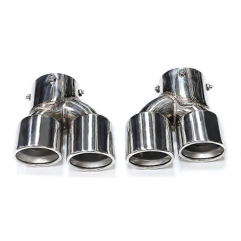 unique pipeQuad Carbon Fiber Tip For BMW G22 G23 M440i 2021 2022 Dual M Pipe Muffler Tip System Nozzle Tailpipe