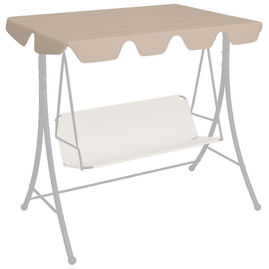 Replacement Canopy for Garden Swing Beige 74"/66.1"x43.3"/57.1"