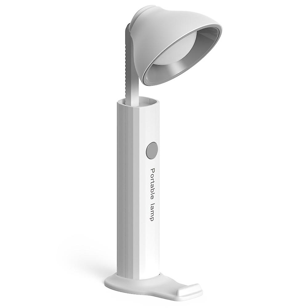 Foldable Desk Lamp Flashlight Shape 3 Brightness Adjustable Magnetic Night Lamp, Round Lamp Cap - Li
