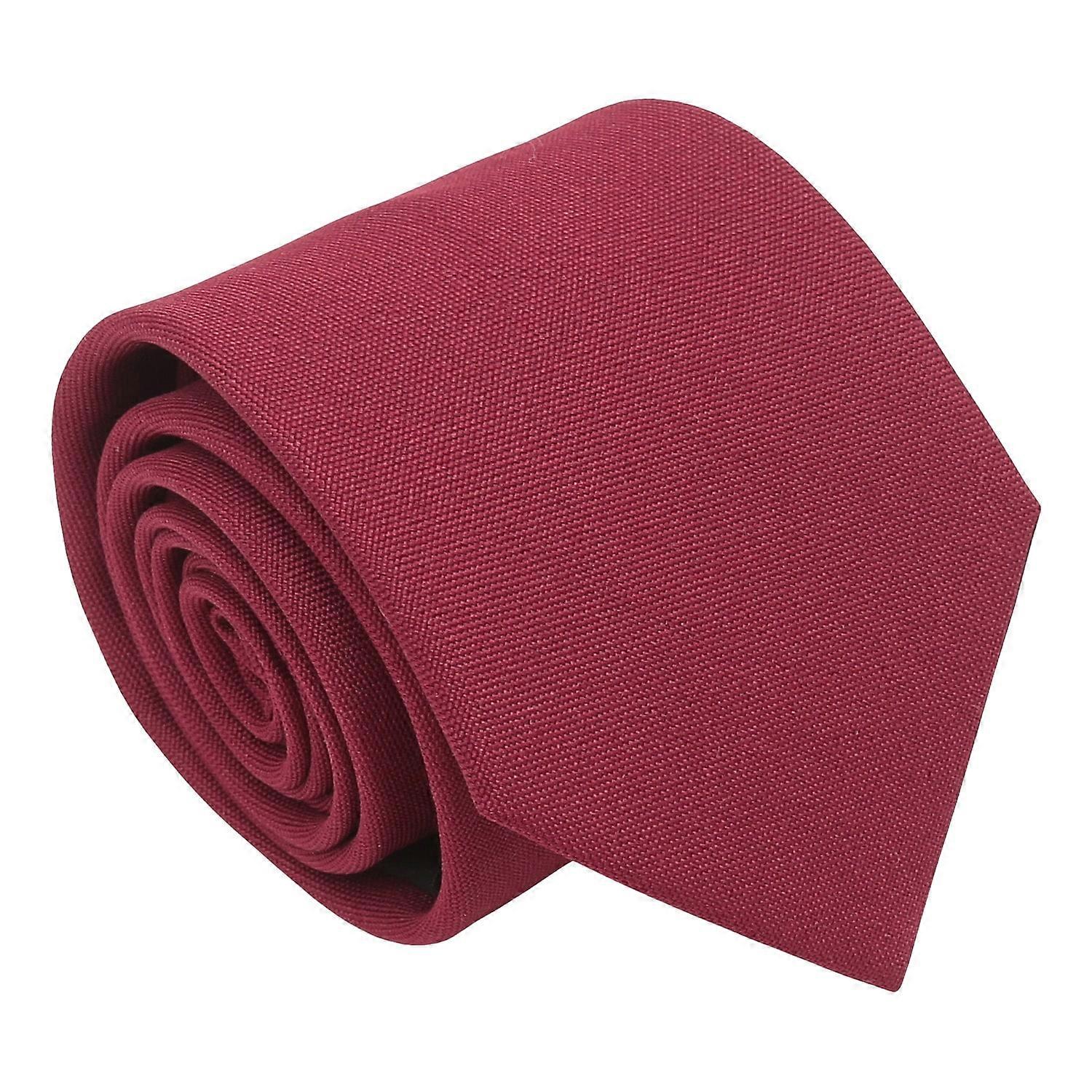 Burgundy Plain Matte Tie