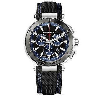 Newport menns analog sveitsisk kvarts klokke med okseskinn armbånd 37688AG65