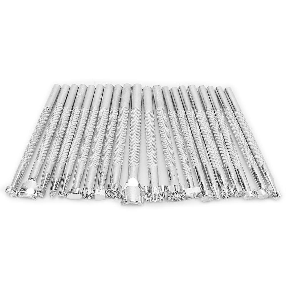 20pcs Multi Shape Leather Stamp Punch Tools Set for Leather Art Craft Working