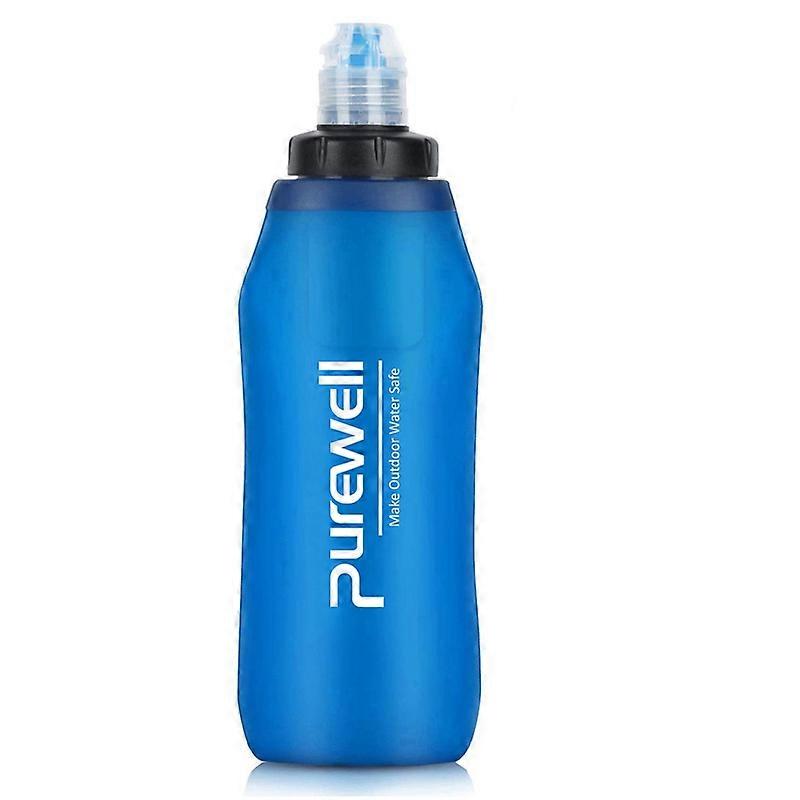 500Ml Water Filter Bottle Water Filter Straw Soft Folding Outdoor Filtered Water Bag for Sport Camp