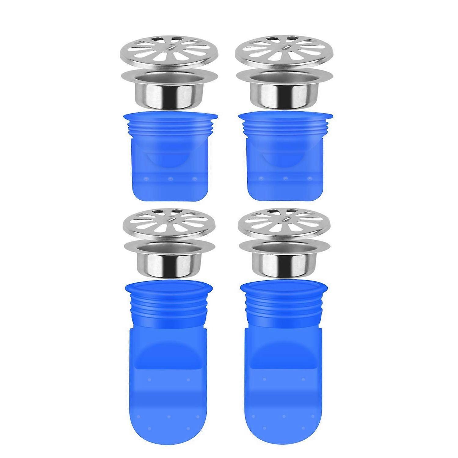 Drain Backflow Preventer 4 Pack, One Way Valve For Pipes Tubes In Toilet Bathroom Floor Drain Seal