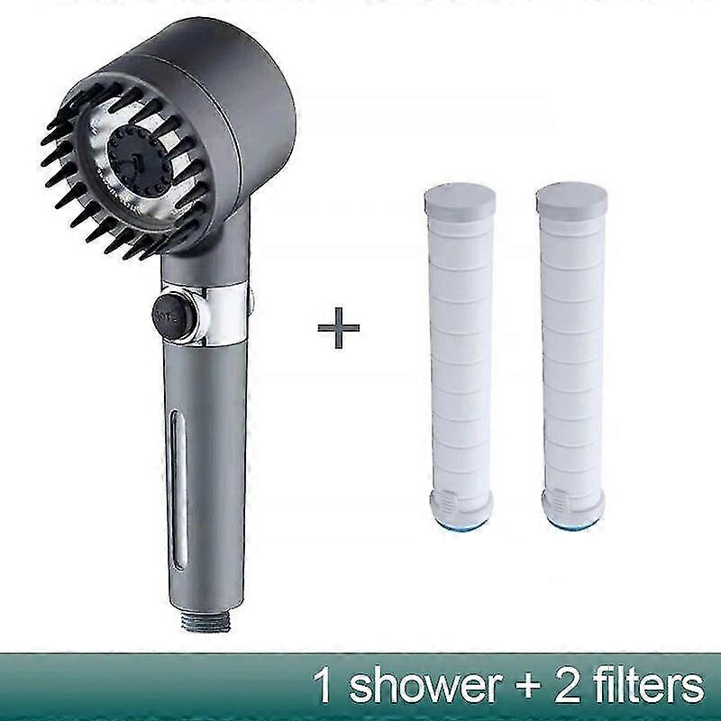 High qualityZhangji High Pressure 3-mode Message Shower Head With Stop Button Handheld Water Saving Spray Nozzle Bathroom Accessories