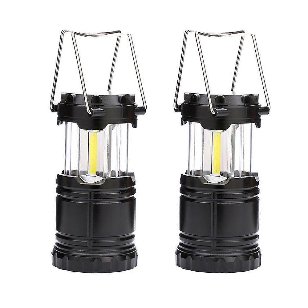2 Pack LED Camping Lantern Bright Portable Survival Lanterns