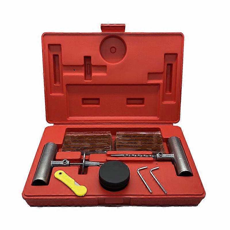 Kit de instrumente de reparare a anvelopelor auto Kit de reparare a perforării anvelopelor fără cameră Instrument de înlocuire a anvelopelor pentru biciclete Set de instrumente de reparare a anvelopelor Moto