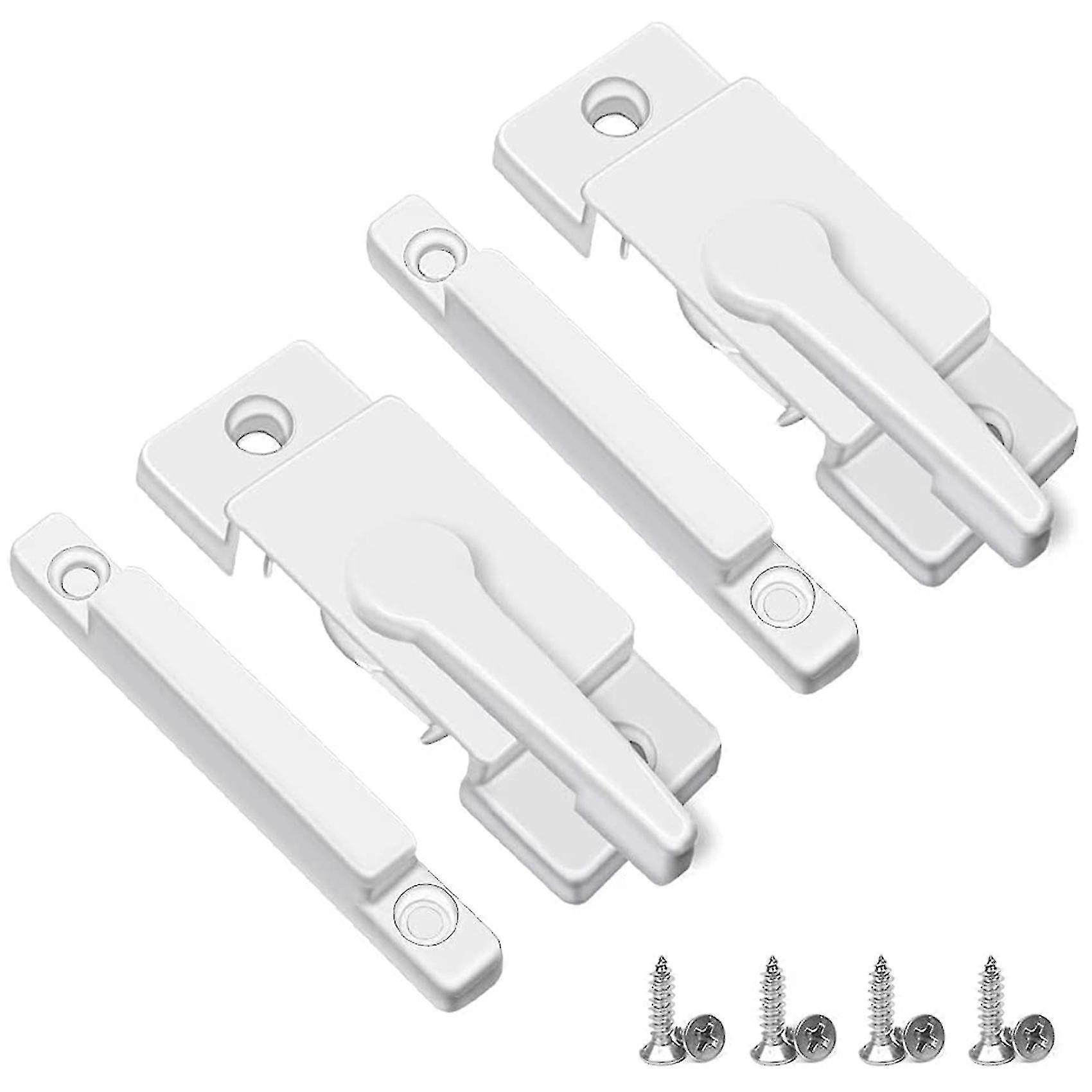Sliding Window Sash Locks White 2 Pack Cam Sash Locks White
