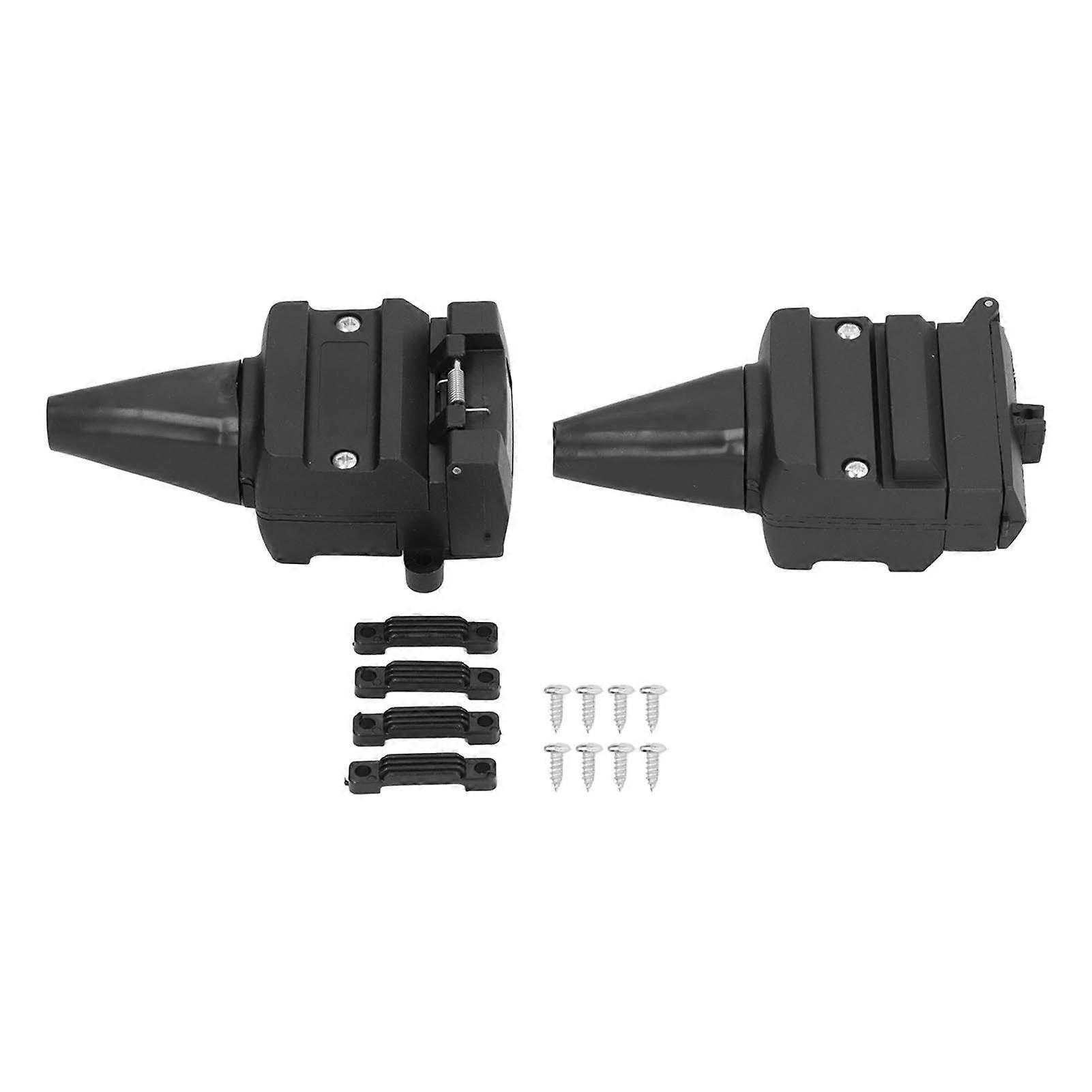 12 Pin Flat Towing Plug Socket Set 12V Power Connection Accessories for Trailers RVs