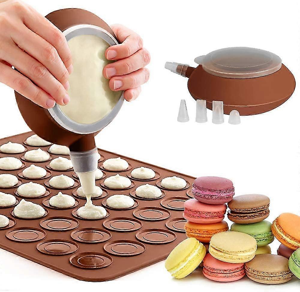 macaron silicone baking mat form set, 48 holes, for macarons, cupcake