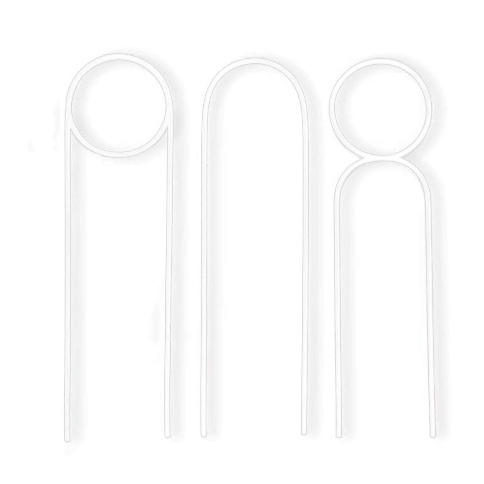 3Pcs/Set Practical Anti-rust Plant Support Rack Reliable Weather Resistance Metal Flower Support Bracket for Home