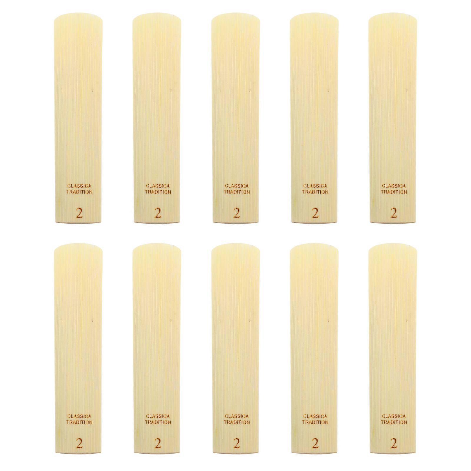 10τμχ Alto Σαξόφωνο Reeds Professional Ελαστικότητα Alto Sax παραδοσιακά καλάμια για την κλασική τζαζ δύναμη 2.0