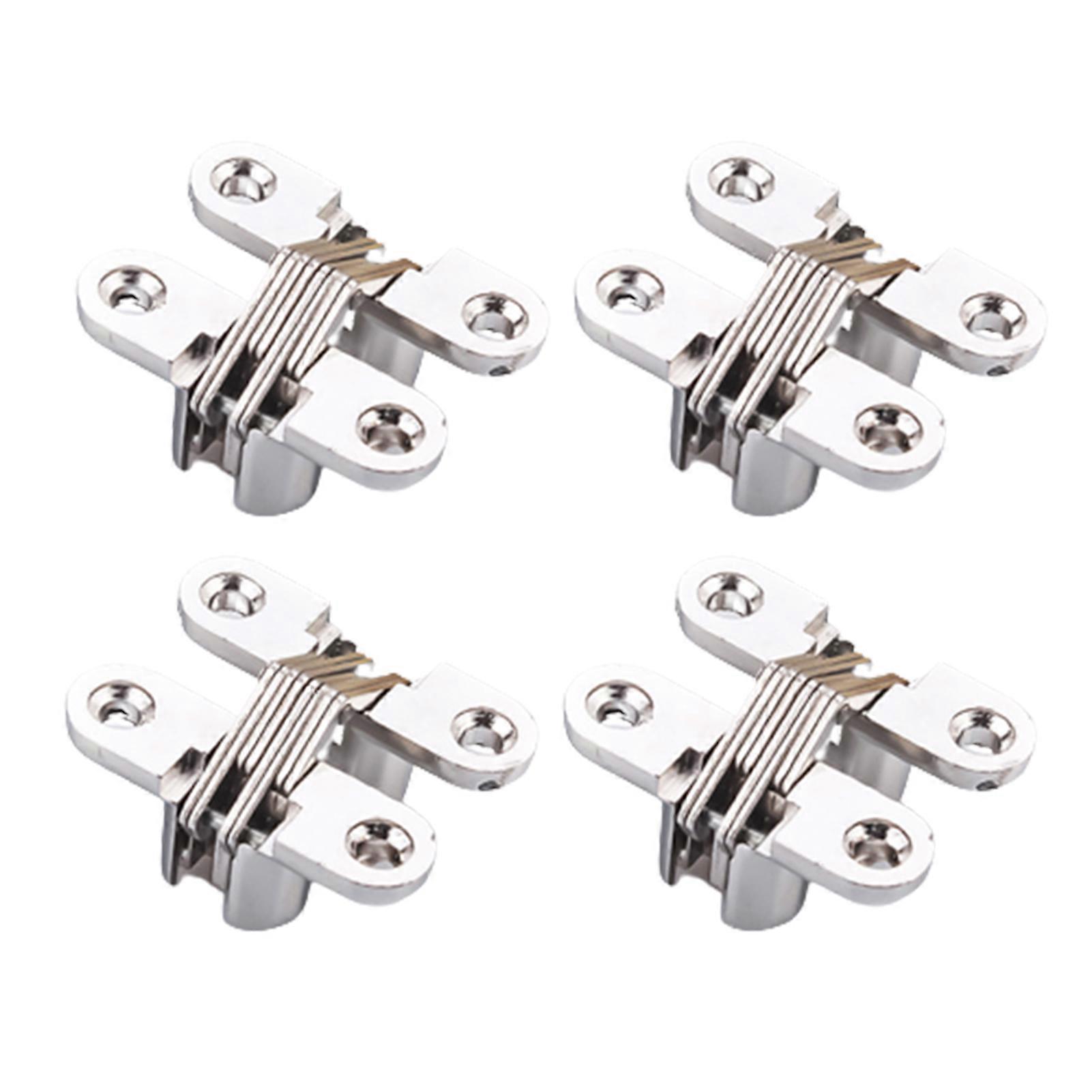 Concealed Small Cross Hinge for Invisible Door Folding Door Cupboard Zinc Alloy