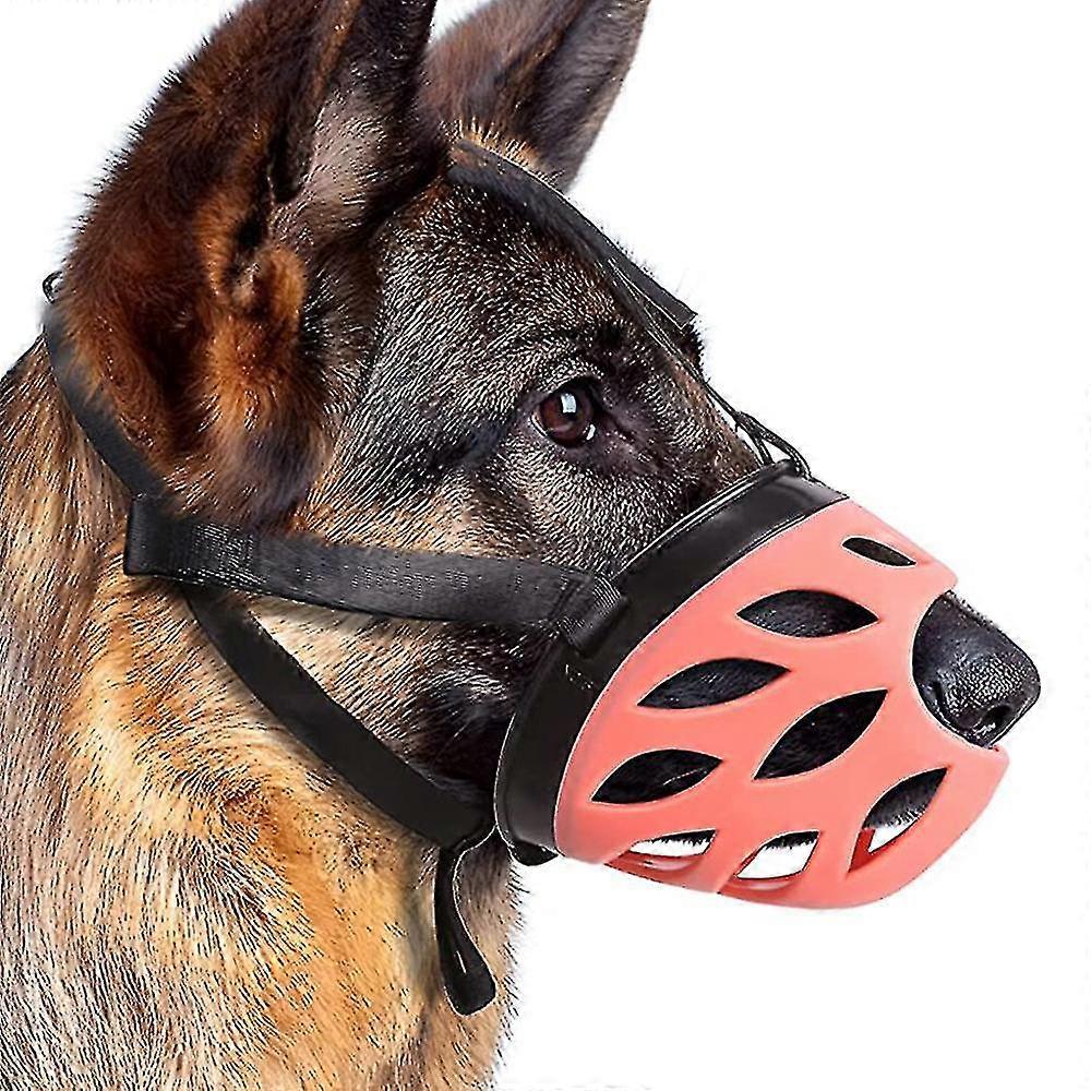 Dog Muzzle Cover, Breathable Basket Muzzles For Small, Medium, Large D