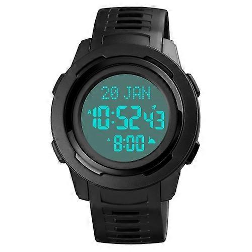 SKMEI 1729 Qibla Calendar Timing Multifunctional LED Digital Display Luminous Electronic Watch
