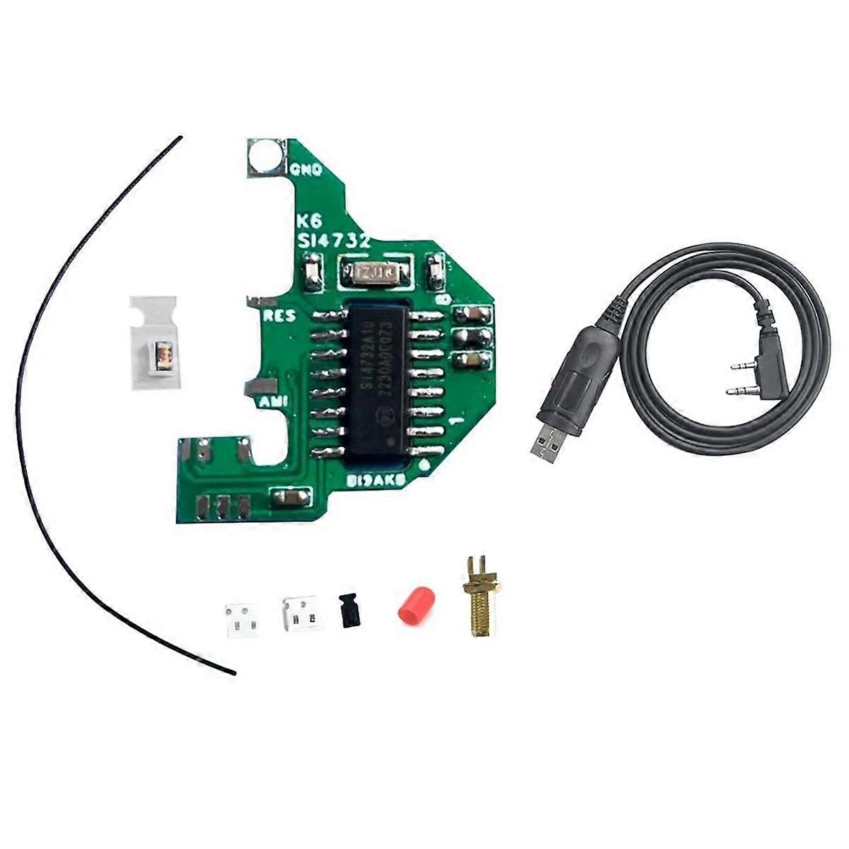 SI4732 Module de modification et oscillateur à cristal + câble de programmation FPC pour antenne double UVK5/K6 donc