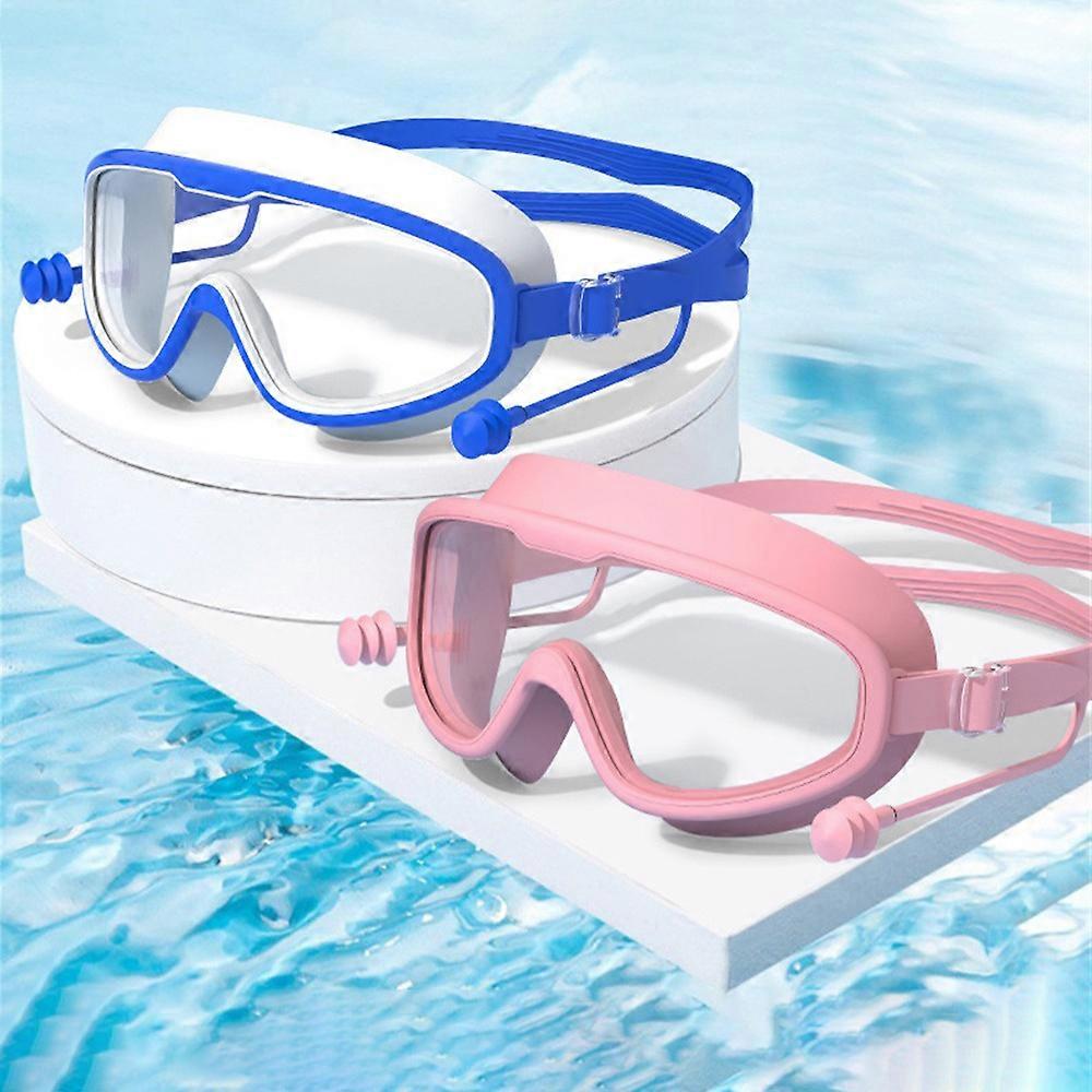 Anti Fog Swimming Goggles Adults Waterproof Large Frame Swim Diving Eyewear