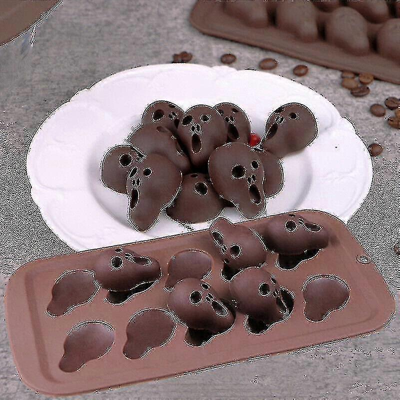 Silicone Halloween Ghost Skeleton Chocolate Mold