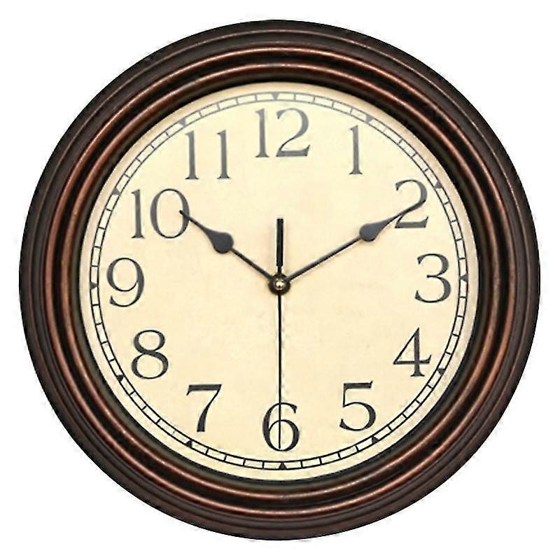 Quartz Decorative Classic Clock Nostalgia Wall Clock Without Ticking Noises 12 Inch