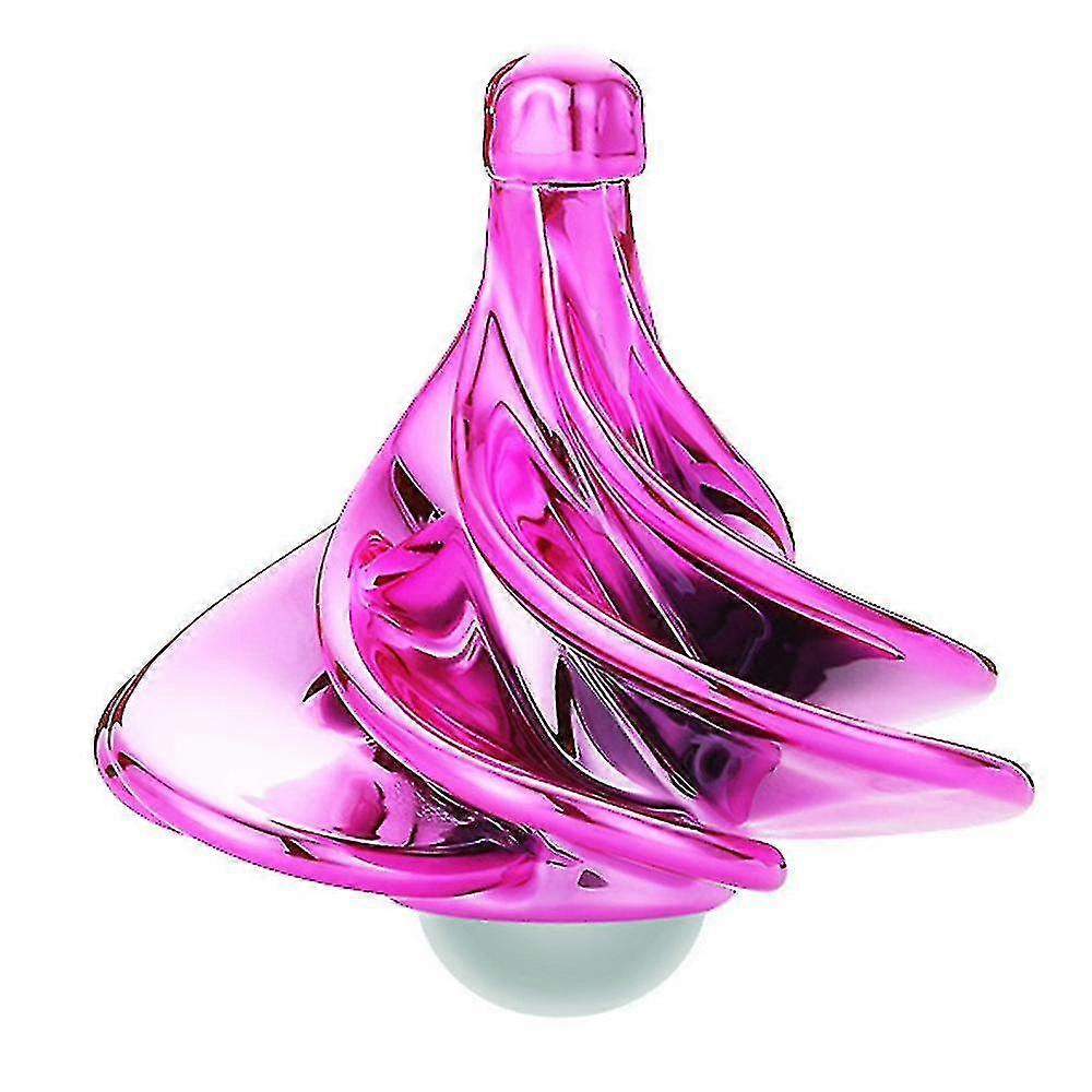Wind Gyro Spinning Top, Decompression Gyro Wind Blow Turn Gyro Desktop-colorpink