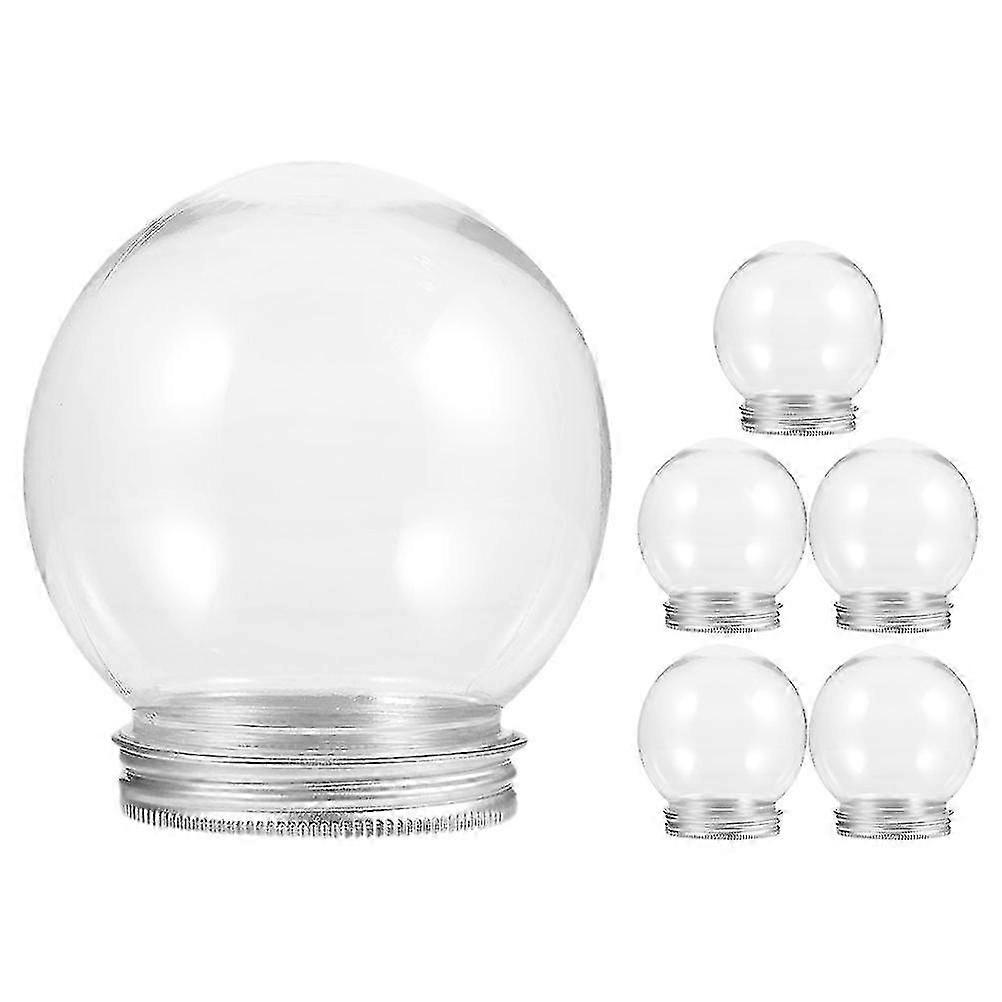 6 stk DIY Clear Water Globe Snow Globe Water Globe Making Prop DIY Snow Globe