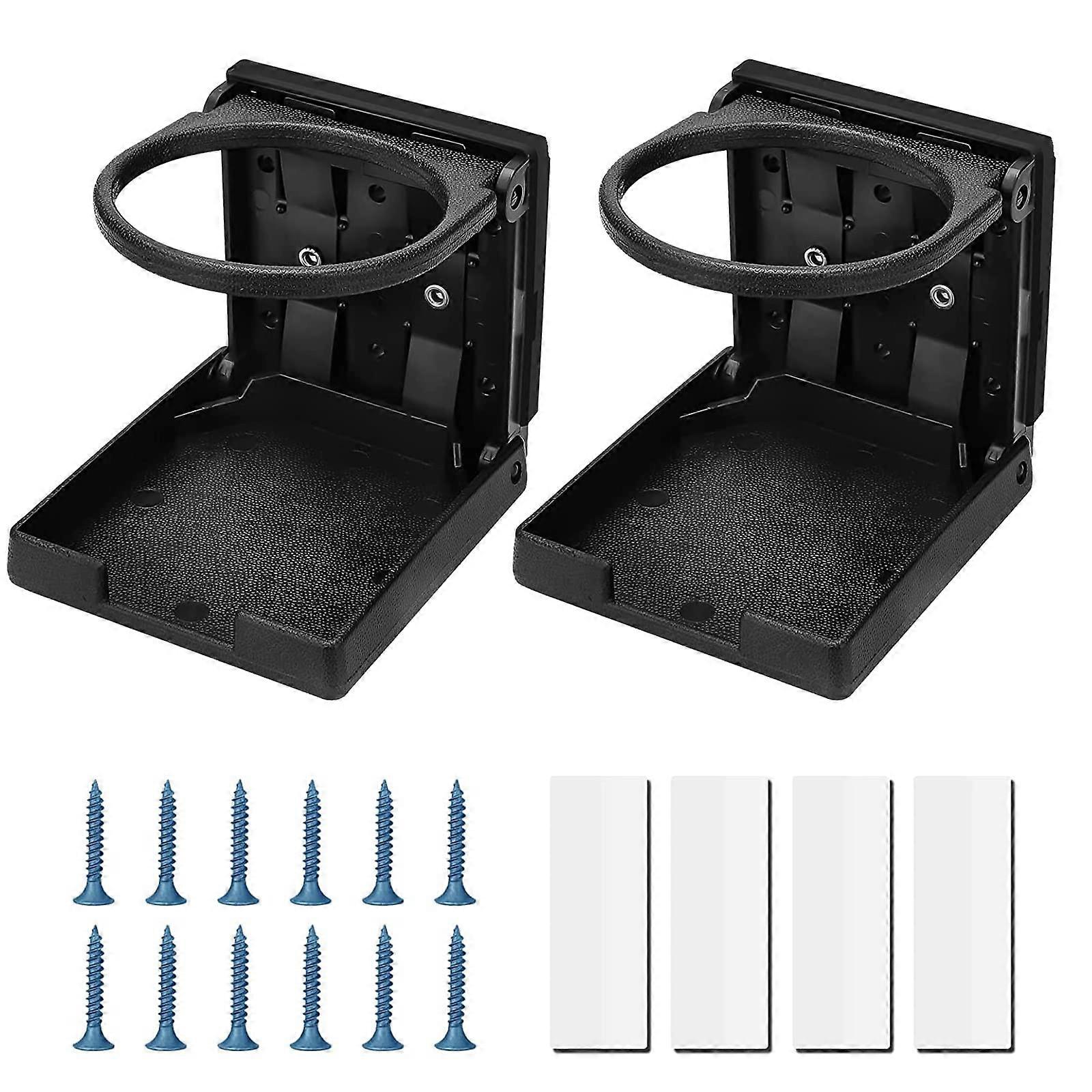 auton mukinpidike, 2 pakkausta säädettävät taitettavat juomatelineet, automuovi