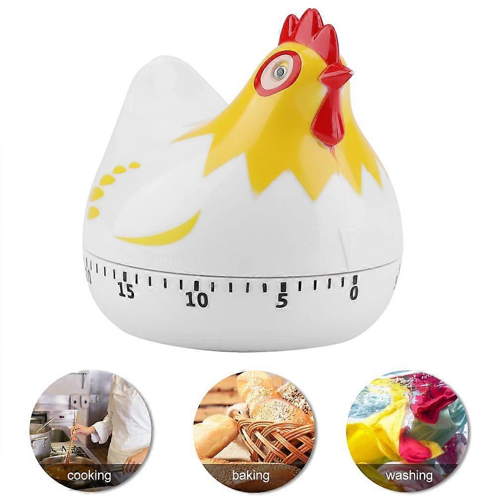 Cartoon Hen Mechanical Timer Cute Chicken Timer Kitchen Cooking Alarm Clock for Home Decor Timing