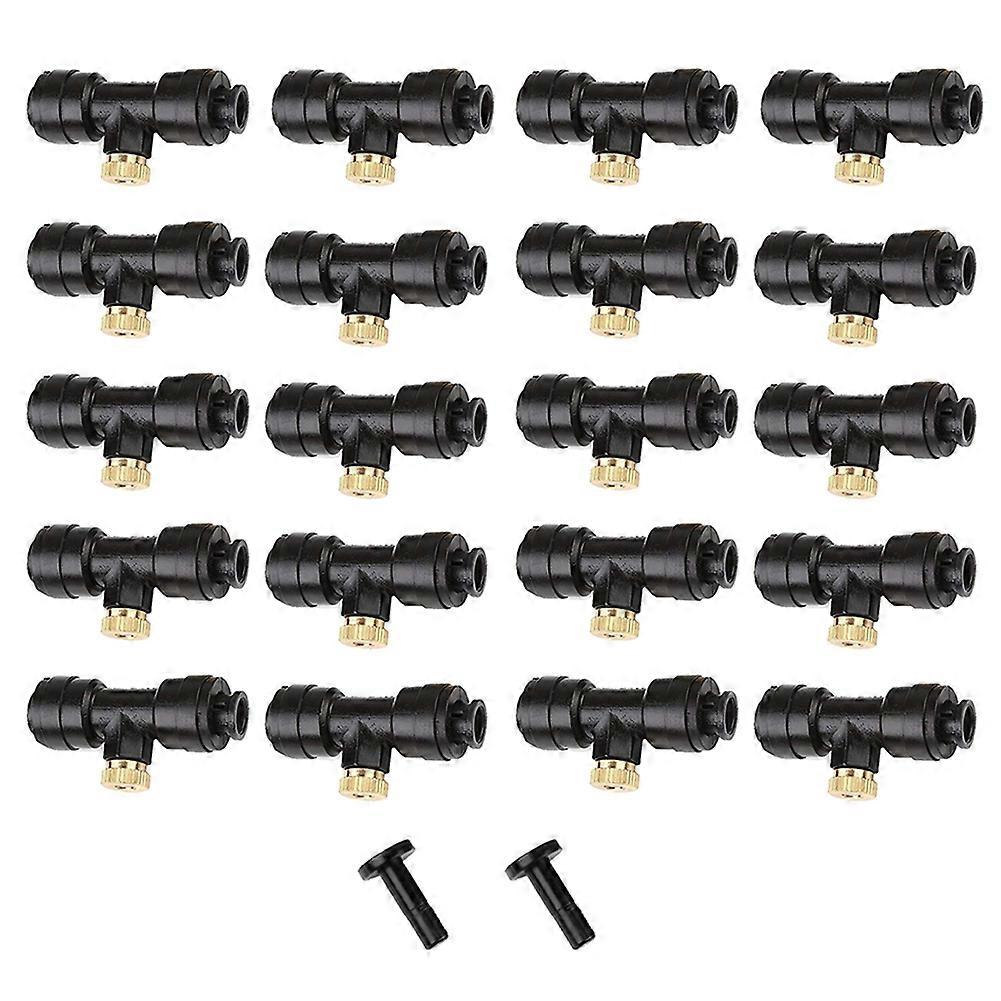 42Pcs/Set Fog Nozzles Kit for Patio Outdoor Garden Water Misting Cooling System KAESI
