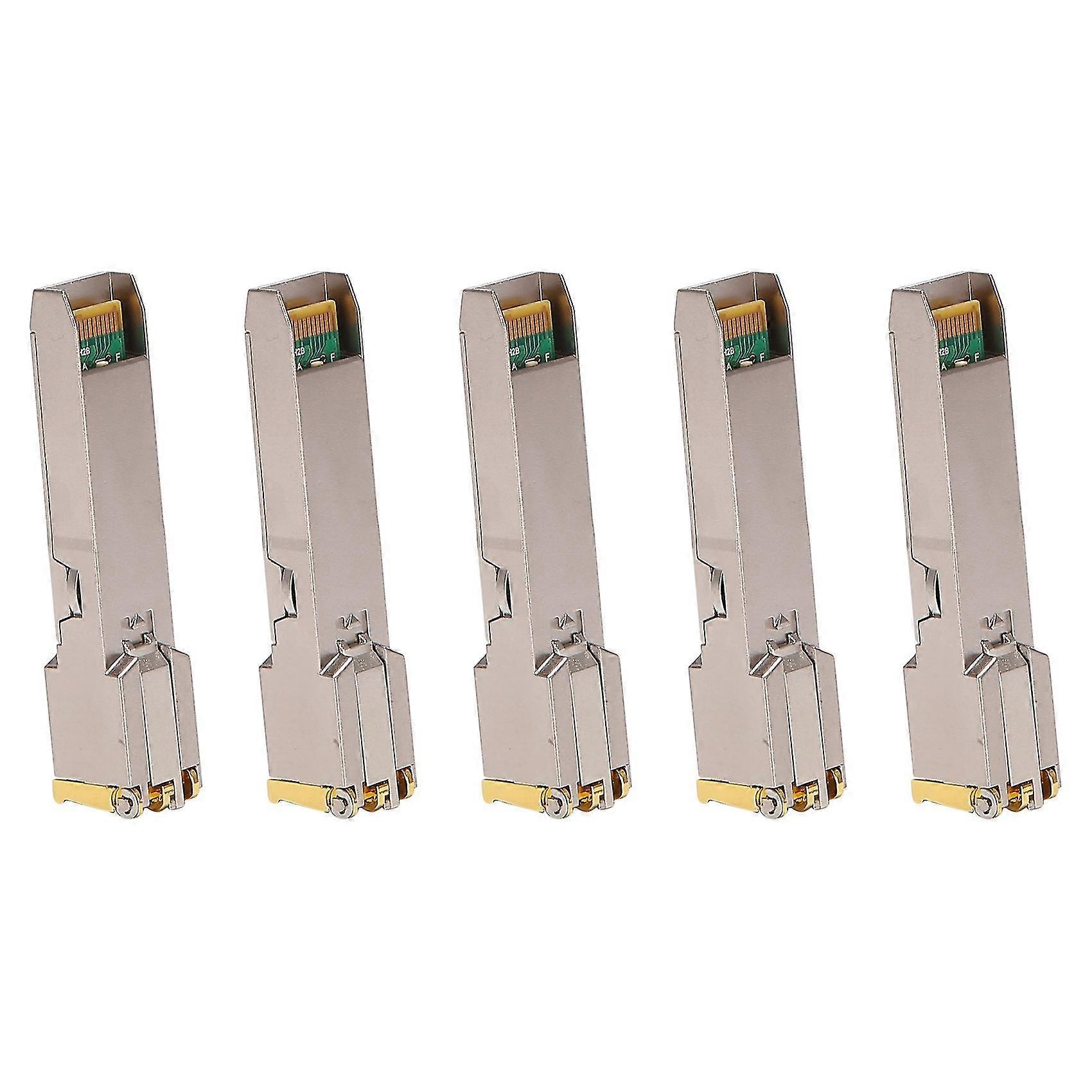 5x Sfp Module Rj45 Switch Gbic 10/100/1000 Connector Sfp Copper Rj45 Sfp Module Gigabit Ethernet Po