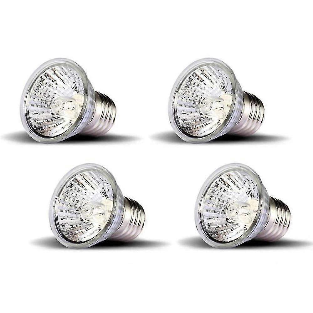 4-pack 50w Uva + Uvb Full Spectrum Sun Lamp For Lizard Reptiles
