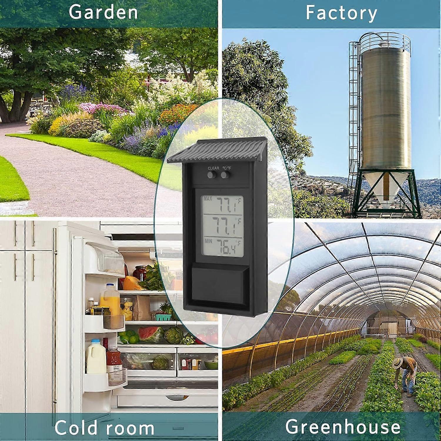 Digital Minimum and Maximum Thermometer, Digital Indoor Outdoor ...