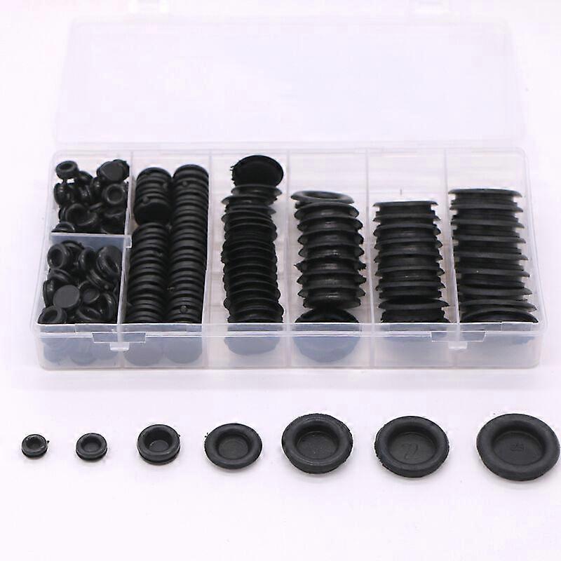 170 Pcs Rubber Plugs, Rubber Grommet with Storage Box