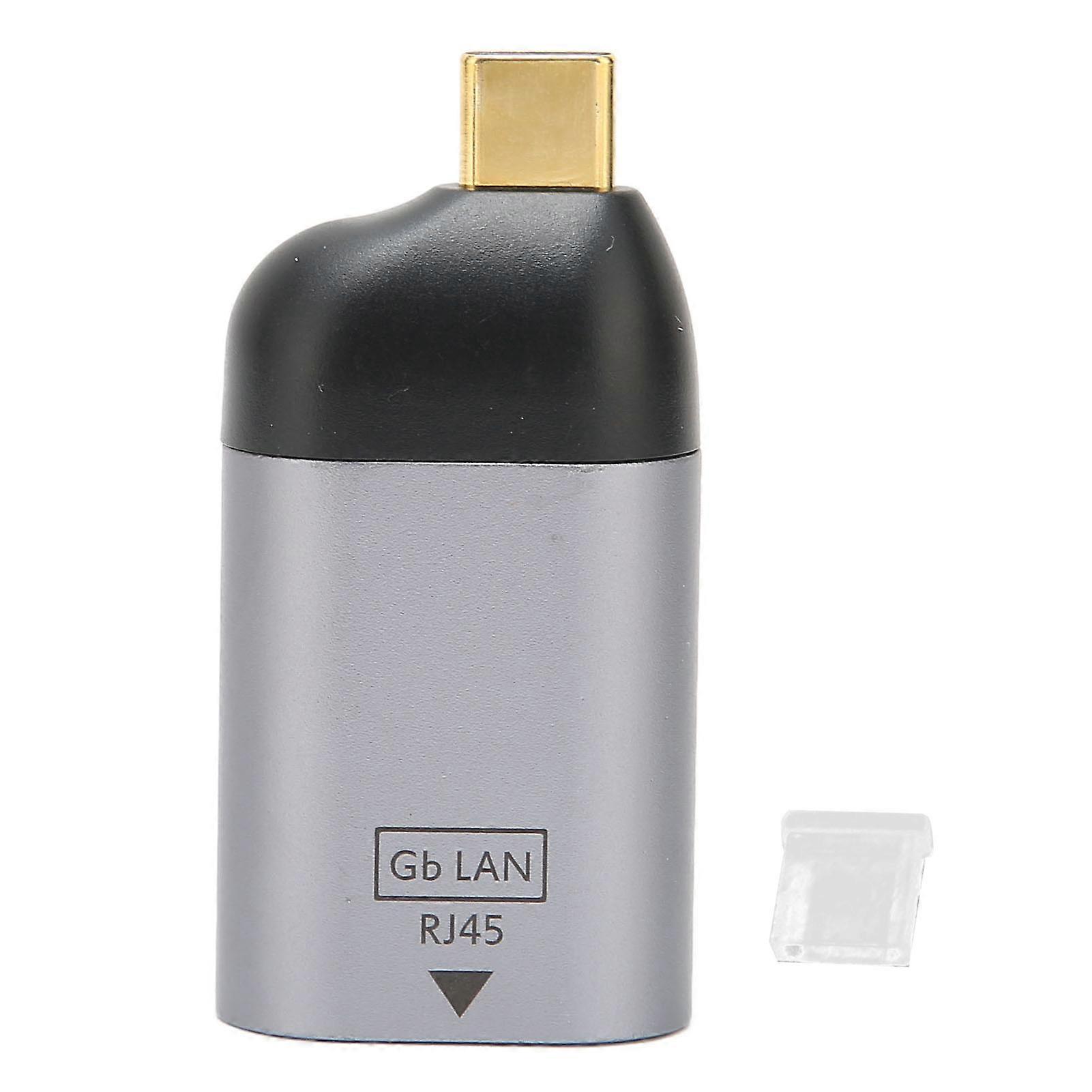 USB C to Ethernet Adapter USB C to RJ45 Gigabit Ethernet LAN Network Adapter for MacBook PC Smartphone