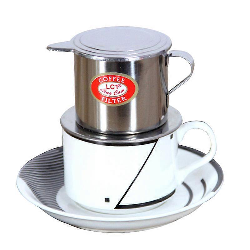 Authentic Vietnamese Coffee Drip Filter: Stainless Steel Hand Brewing Cup