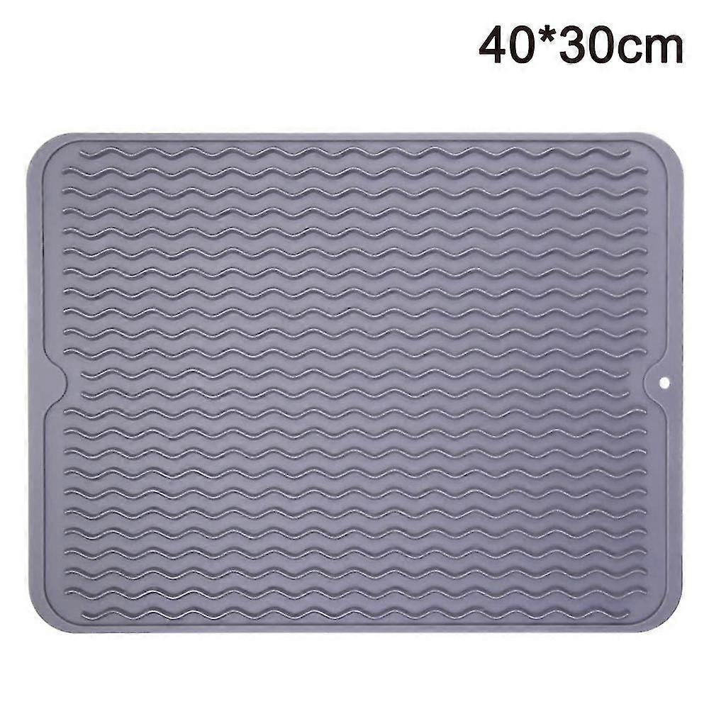 Eco-friendly Silicone Dish Drying Mat Large Reusable Quick Drying Pad