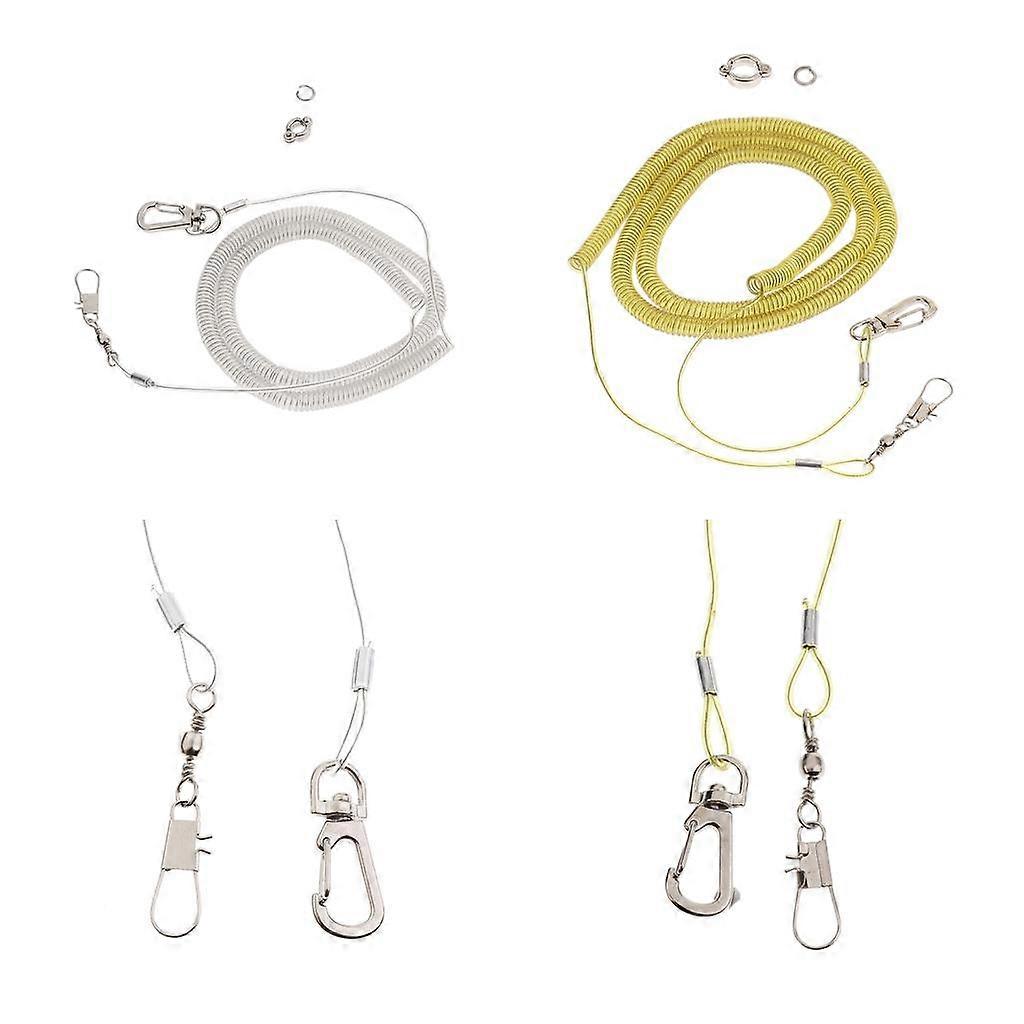 2x Bird Parrot Training Rope Chain for Cockatiel Budgerigar - 5m Rope And Size 6 Anklet