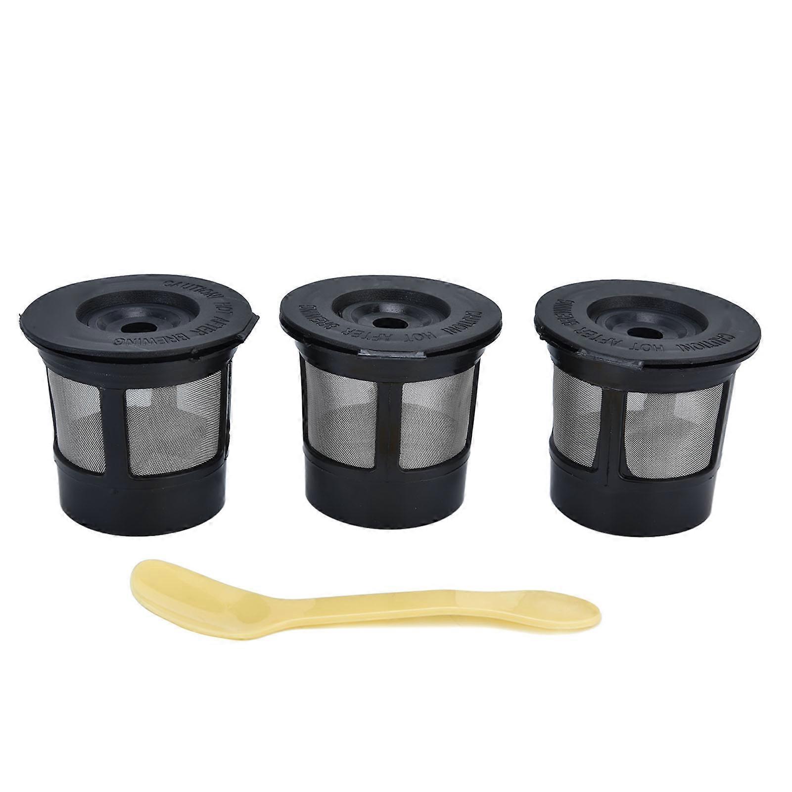 Coffee Filter Cup with Spoon Capsule Shell Coffee Capsules Cup Fit for Coffee Machine