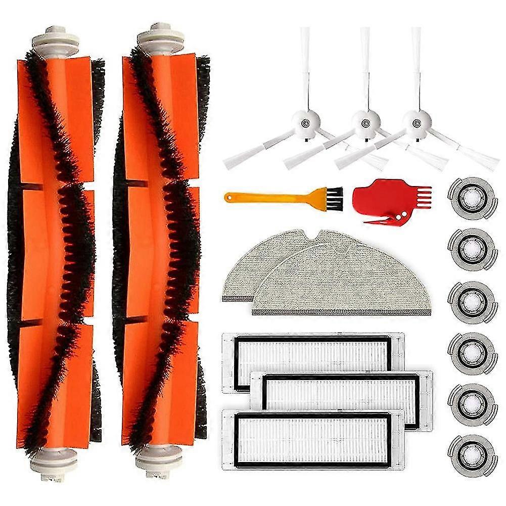 Hepa Filter Washable Main Brush Side Brush Set For Xiaomi Roborock
